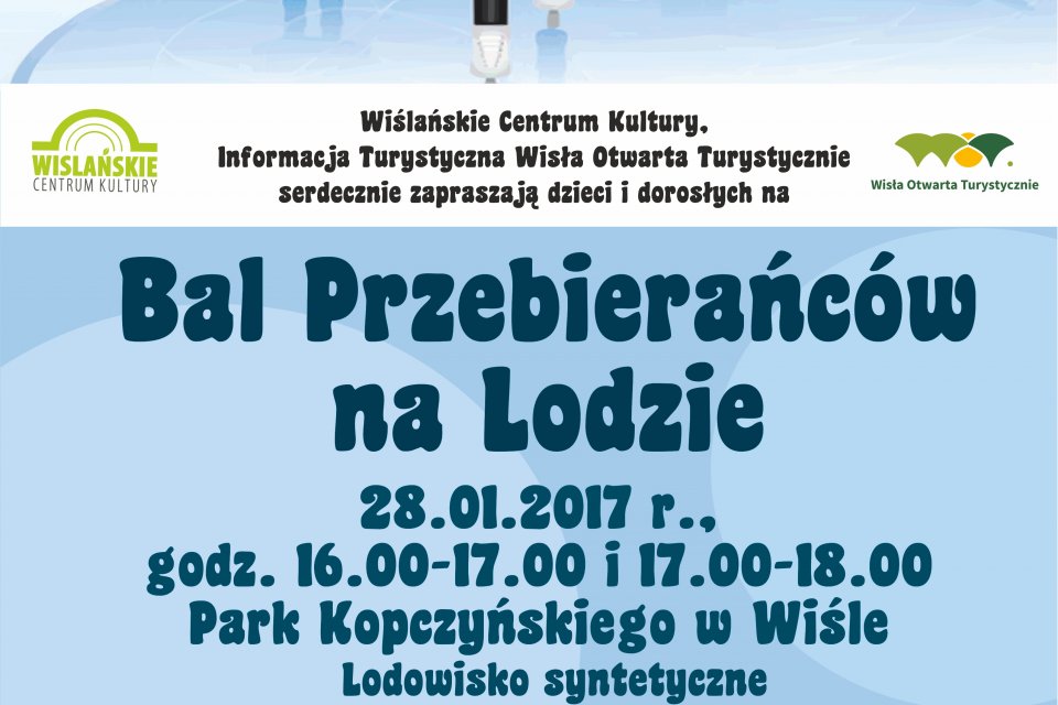 Plakat promujący Bal Przebierańców na Lodzie